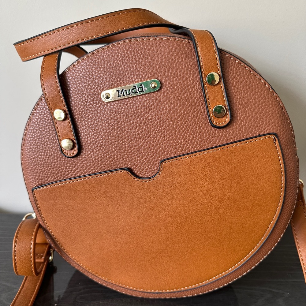 Mudd Brown Circular Crossbody Bag
